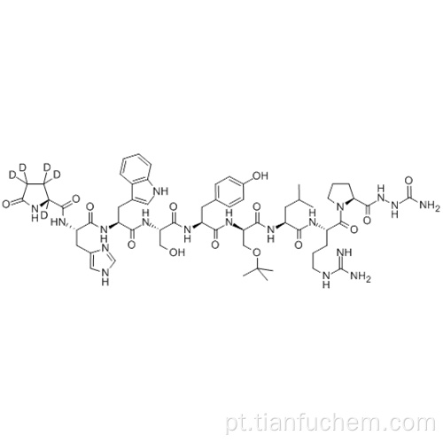 1-9-Fator de liberação de hormônio luteinizante (suíno), 6- [O- (1,1-dimetiletil) -D-serina] -, 2- (aminocarbonil) hidrazida CAS 65807-02-5